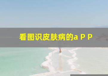 看图识皮肤病的a P P